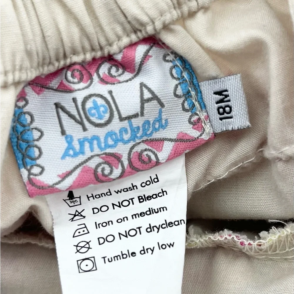 NOLA Smocked 18m Floral Ruffle Romper - Picture 3 of 6